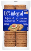 HACENDADO (MERCADONA) 100% integral bajo en sal & azúcares
