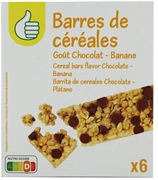PRODUCTO ECONÓMICO ALCAMPO BARRITA DE CEREALES CHOCOLATE - PLÁTANO