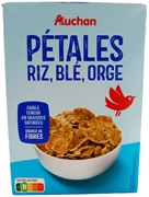 AUCHAN (ALCAMPO) PÉTALES RIZ, BLÉ, ORGE