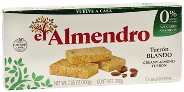 EL ALMENDRO Turrón blando 0% azúcares añadidos