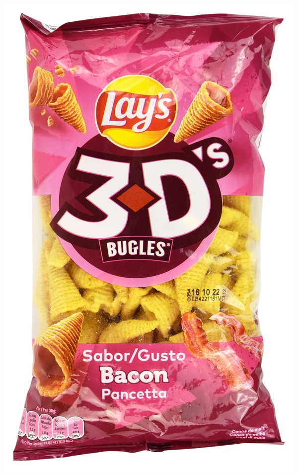 Características de LAY'S 3D'S BUGLES SABOR BACON