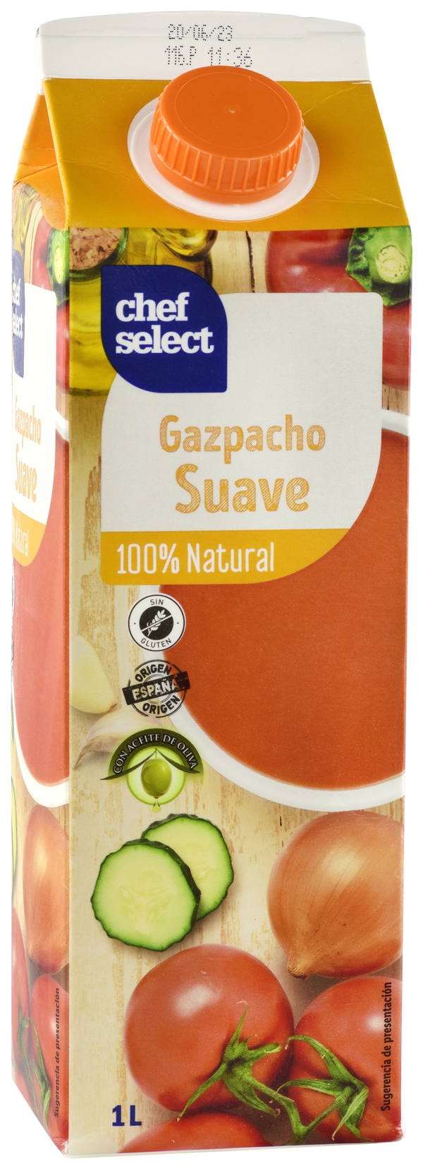 CHEF SELECT (LIDL) GAZPACHO SUAVE análisis y opiniones OCU