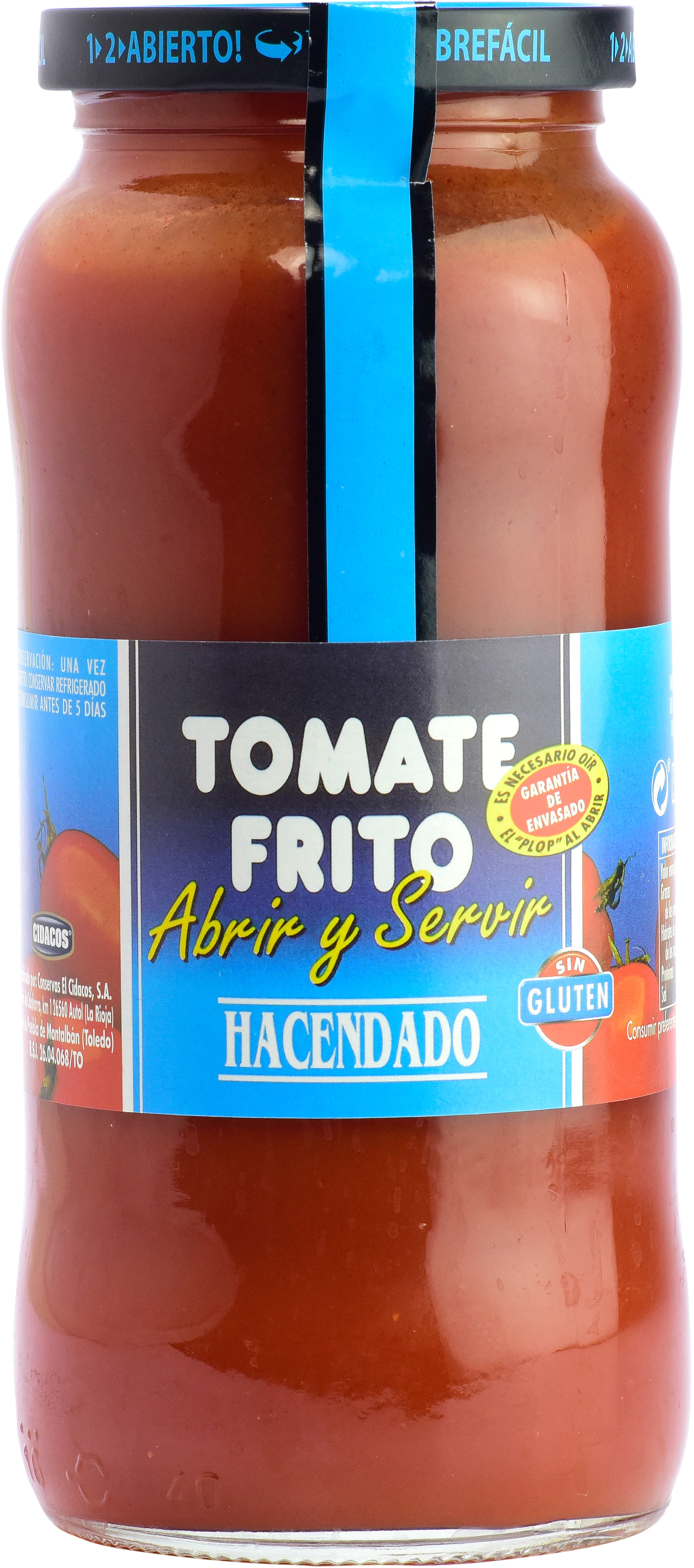 Valor Nutricional De HACENDADO MERCADONA TOMATE FRITO OCU