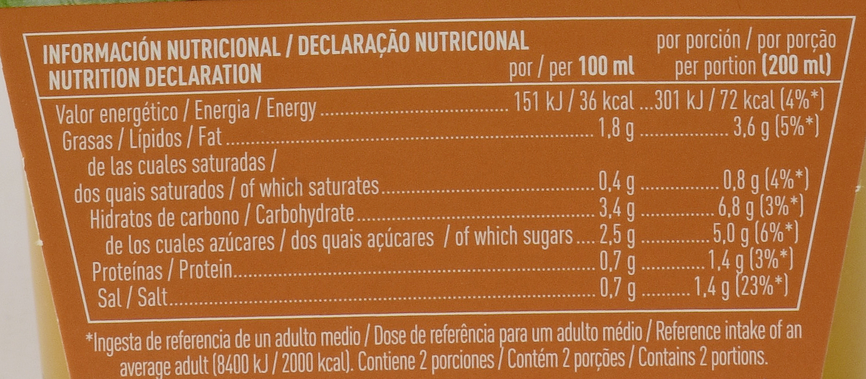 Crema De Verdura EL CORTE INGL S CREMA DE CALABAZA REFRIGERADA Todos 