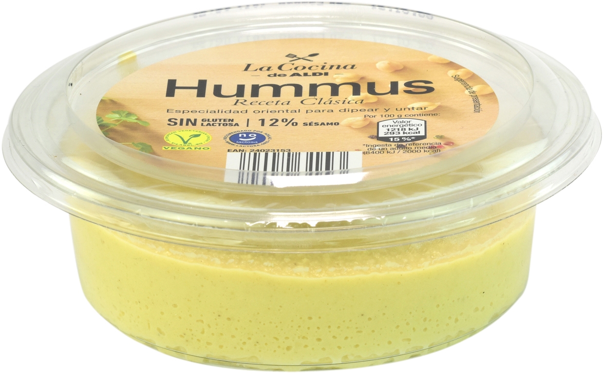 Valor nutricional de LA COCINA DE ALDI HUMMUS RECETA CLÁSICA OCU